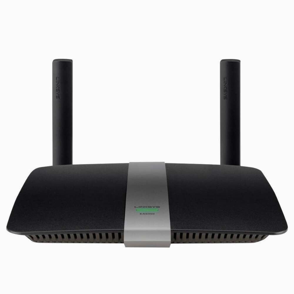 Linksys EA6350 AC1200 Dual-Band Smart Wi-Fi Gigabit Router Black Silver